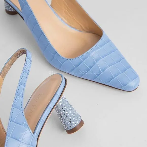 BY FAR Women's Diana Crystal-embellished Slingback Pumps Bridal - Picture 3 of 3